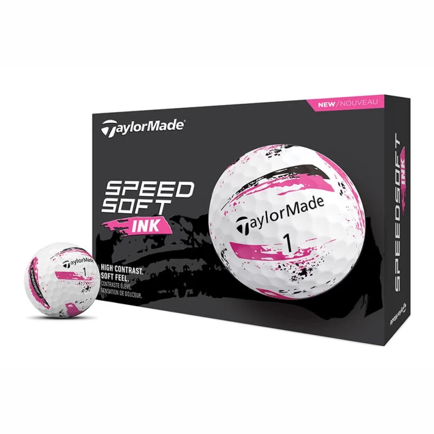 Taylor Made SpeedSoft INK pink 12-pack piłki golfowe