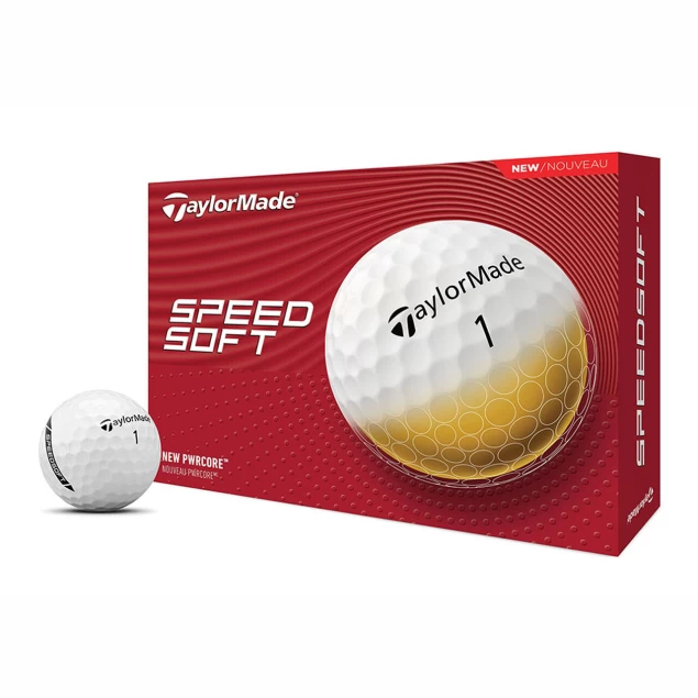 Taylor Made SpeedSoft white 12-pack piłki golfowe