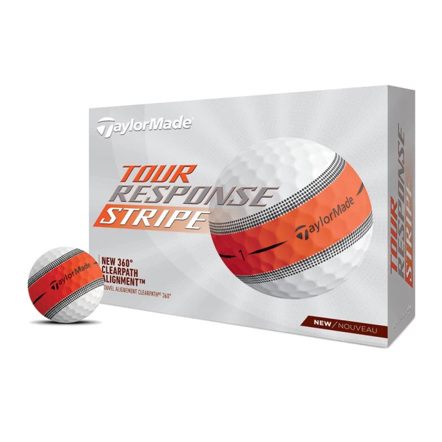 Taylor Made Tour Response Stripe orange 12-pack piłki golfowe