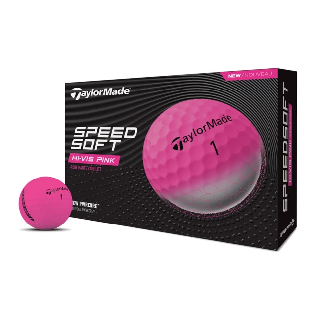 Taylor Made SpeedSoft pink 12-pack piłki golfowe