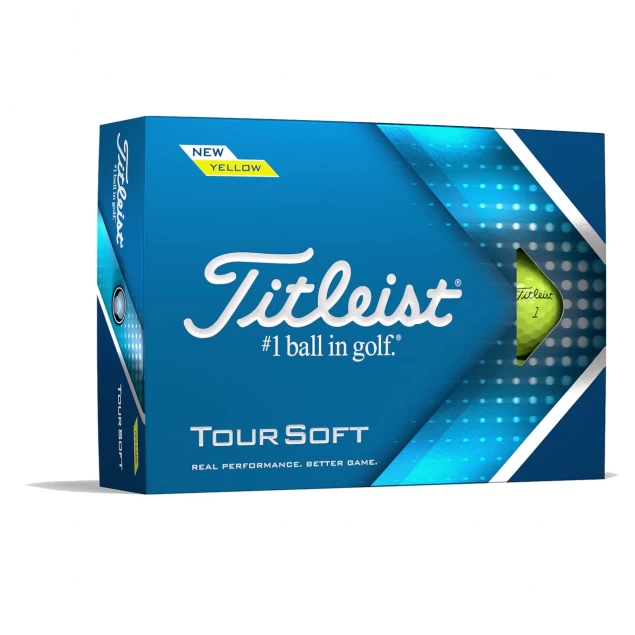 Titleist Tour Soft yellow 12-pack piłki golfowe