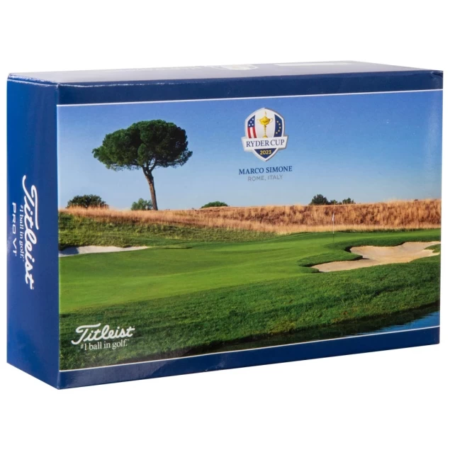 Piłki golfowe Titleist ProV1 z oficjalnej kolekcji turnieju Ryder Cup (6pack)