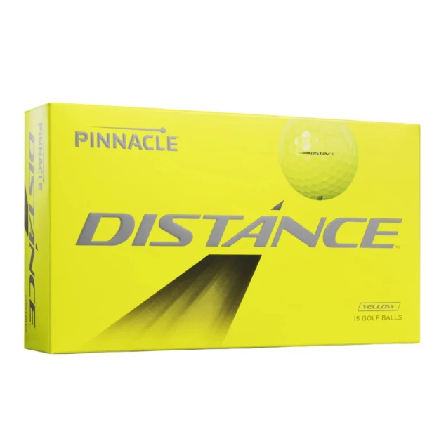 Piłki golfowe Pinnacle Distance yellow 15-pack
