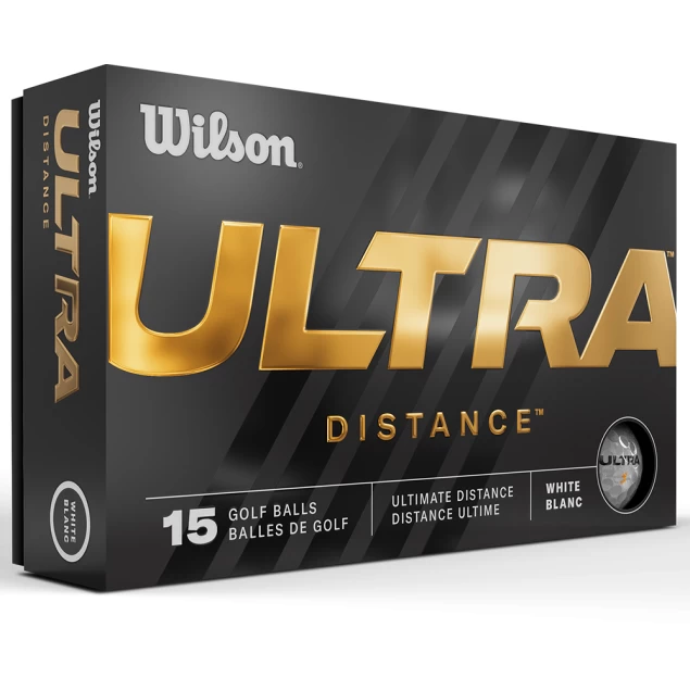 Piłki golfowe Wilson Ultra Distance 15-pack białe i żółte 