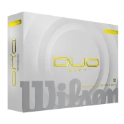 Wilson Staff DUO Soft yellow 12-pack piłki golfowe