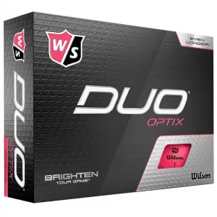 Wilson Staff DUO Optix pink 12-pack piłki golfowe
