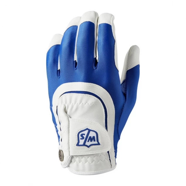 Wilson Staff Fit-All One Size white/blue rękawiczka golfowa