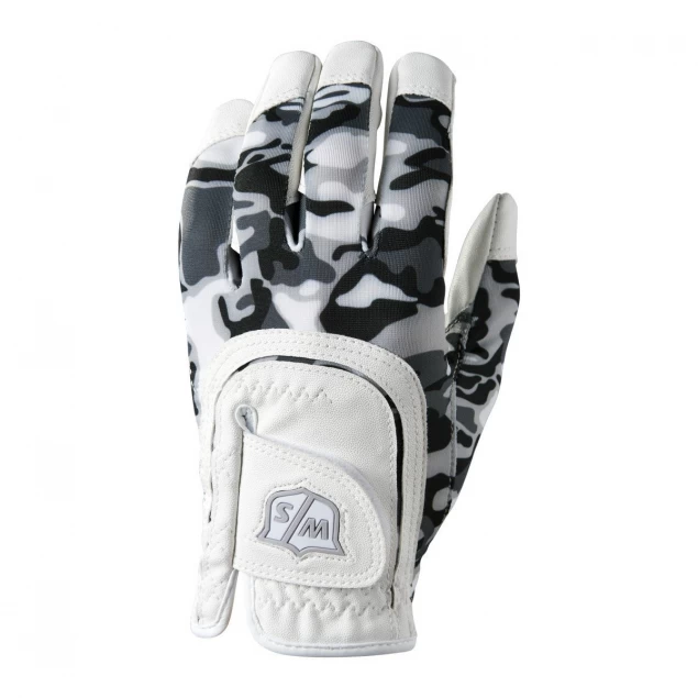 Wilson Staff Fit-All Junior One Size white/black/camo rękawiczka golfowa