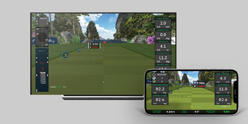 Podłącz EXputt na wifi i rywalizuj online z innymi golfistami